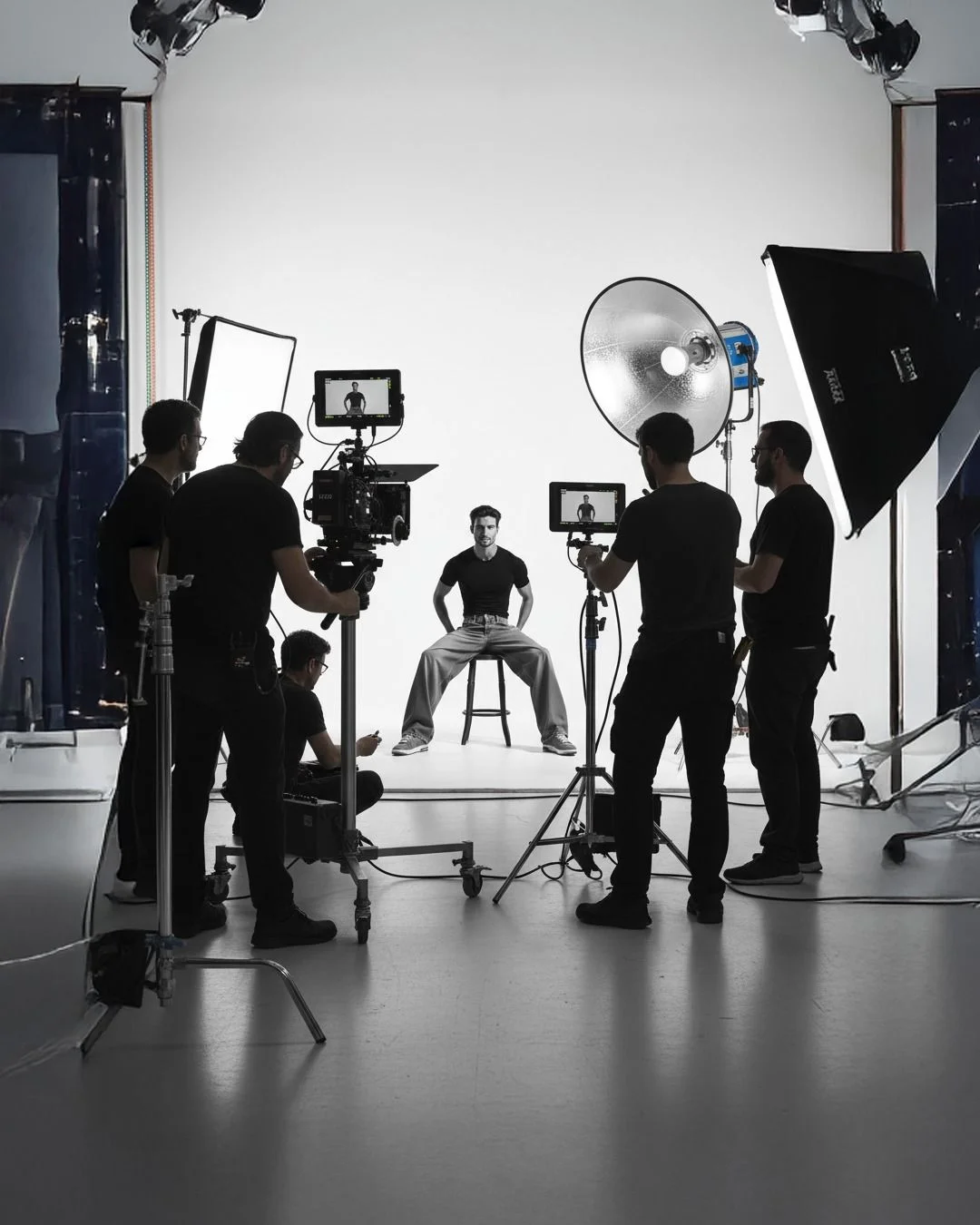On-set studio shoot at SCA